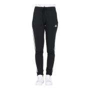 Adidas Essentials 3-Stripes Fleece Svart Sportbyxa för Kvinnor Black, ...