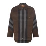 Burberry Jacka med broderad logotyp Brown, Dam