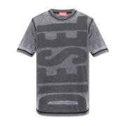 Diesel ‘T-Just-L1’ T-shirt med logotyp Gray, Herr