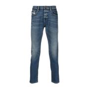 Diesel Kliska Blå Straight Jeans Blue, Herr