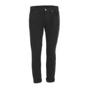 Dondup Slim-fit Jeans Uppgradera Stilfull Samling Black, Herr