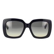 Gucci Fyrkantiga solglasögon med GG Style-signatur Black, Dam