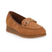 Frau Caramel Nabouk Loafers för Kvinnor Brown, Dam