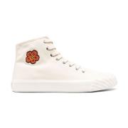 Kenzo Vita höga sneakers med broderat motiv White, Herr