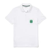 Lacoste Regular Fit Pique Ficka Polo White, Herr