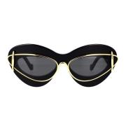 Loewe Cat-Eye Solglasögon med Dubbel Ram Black, Dam