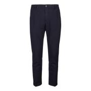 Department Five Marinblå Cropped Prince Chinos Byxor Blue, Herr