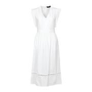 Kaos Midi Dresses White, Dam