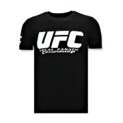 Local Fanatic T-shirt Män - UFC Championship Print Black, Herr