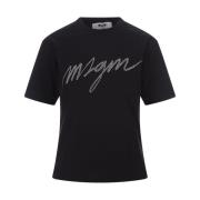 Msgm T-Shirts Black, Dam