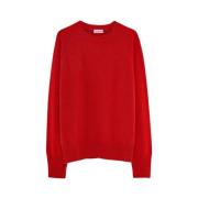 Tricot Knitwear Red, Herr