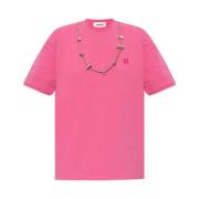 Ambush Rosa bomullsöverdiMän t-Skjorta Pink, Dam