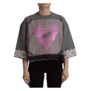 Dolce & Gabbana Multifärgad Mode Sweatshirt Gray, Dam