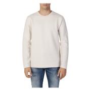 Selected Homme Slhbelo LS Knit Crew Neck W - 16086691 White, Herr