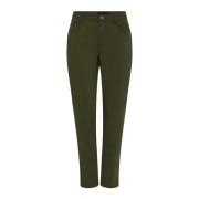 C.Ro Leather Trousers Green, Dam