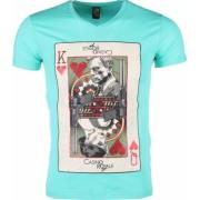Local Fanatic James Bond Casino Royale - Man T Shirt - 1416G Green, He...