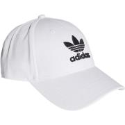 Adidas Originals Vit Bomull Baseball Keps med Broderad Logotyp White, ...