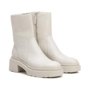 Pomme D'or OffWhite Ankelboots, Modell Ulla Beige, Dam