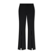 Versace Jeans Couture Byxor med slitsar Black, Dam