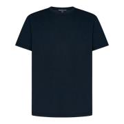 James Perse Blåa T-shirts Polos för män Aw23 Blue, Herr