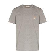 Maison Kitsuné T-Shirts Gray, Herr