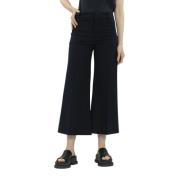 Frame Cropped Trousers Blue, Dam
