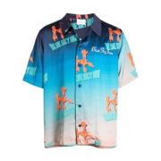 Blue Sky Inn Short Sleeve Shirts Blue, Herr