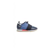 Philippe Model Sneakers i marinblått och lavendelblått läder Blue, Dam