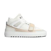 Mason Garments Vita Läder Mid Sneakers White, Herr