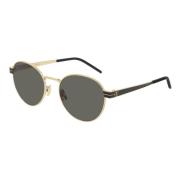 Saint Laurent Elegant Gold Frame Sungles Yellow, Dam