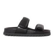 Gia Borghini Sliders Black, Dam