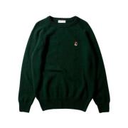 Edmmond Studios Andbroderad Sweatshirt Green, Herr