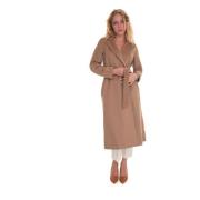 Max Mara Studio Belted Coats Beige, Dam