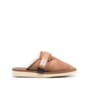 Suicoke Platta Kamelhårs Sandaler Brown, Dam