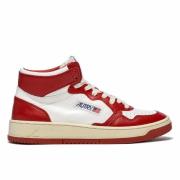 Autry Vintage Läder Sneakers Red, Dam