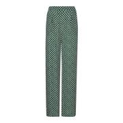 Diane Von Furstenberg Straight Trousers Multicolor, Dam