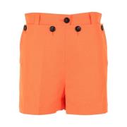 Msgm Shorts Orange, Dam