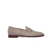 Scarosso Taupe Penny Loafers Beige, Herr