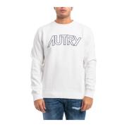 Autry Crewneck Sweatshirt White, Herr