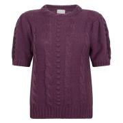 Jane Lushka Stilfull Julie Top i Djup Lila Purple, Dam