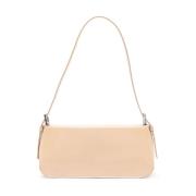 By FAR Beige Läder Crossbody Väska Beige, Dam