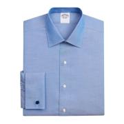 Brooks Brothers Blå Slim Fit Non-Iron Stretch Supima Bomull Pinpoint O...