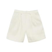 Anine Bing Carrie Shorts Off White White, Dam