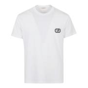 Valentino Garavani T-Shirt Jersey Print Vltn White, Herr