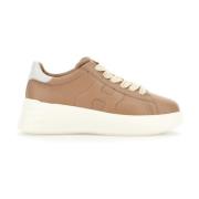 Hogan Stiliga Sneakers Brown, Dam