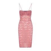 Oseree Midi Dresses Pink, Dam