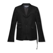 Jacquemus Piccinni enradig blazer Black, Herr