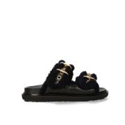 Marni Sliders, Lädersandal Black, Dam