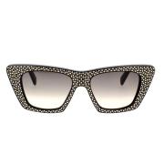 Celine Snygga och avslappnade Cat-Eye solglasögon Black, Unisex