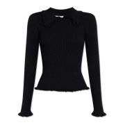 Munthe ‘Druz’ ribbstickad tröja Black, Dam